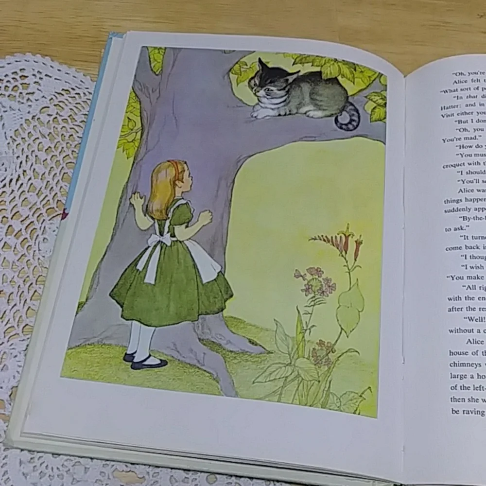 Vintage Peter Pan and Alice in Wonderland book